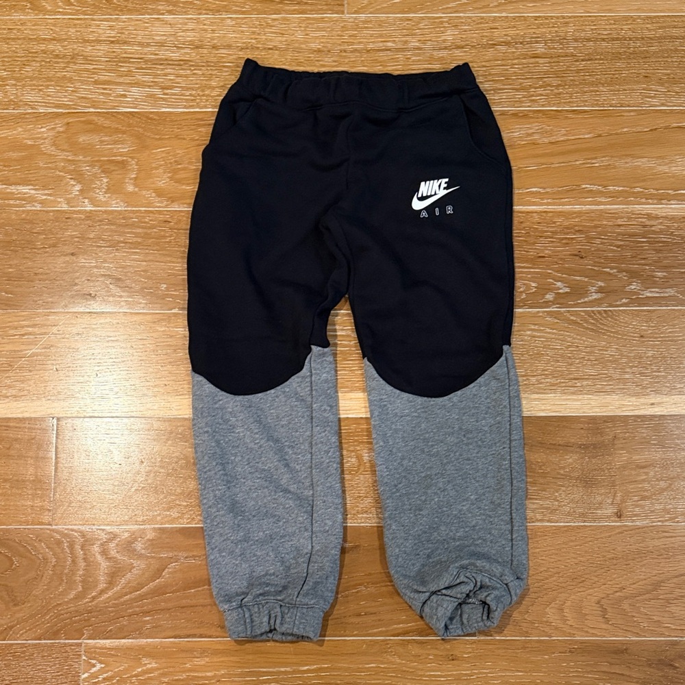 Nike Kids Black and Gray Sweatpants